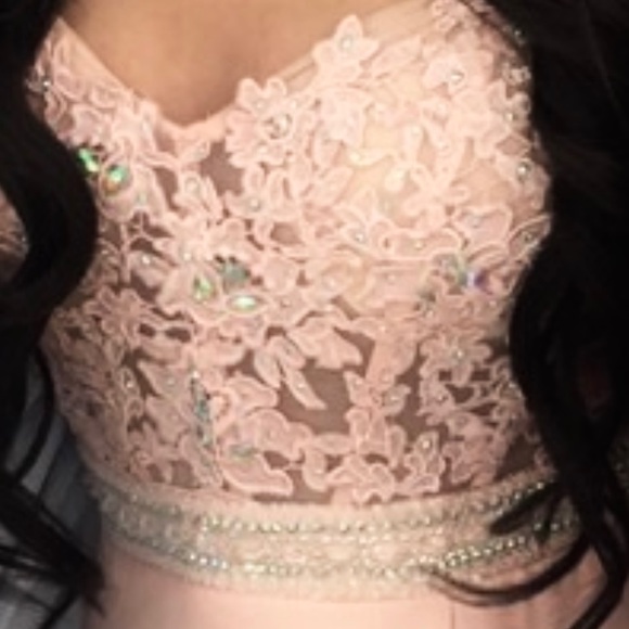 Strapless prom dress with a slit - Picture 3 of 4